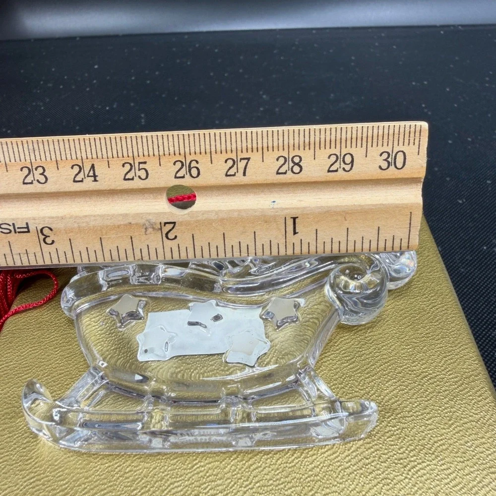 Marquis Waterford‎ Crystal Peanuts 50th Anniversary Snoopy Sleigh Ride Ornament
